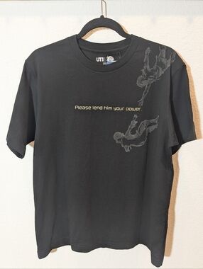 Uniqlo Black Graphic 'Please Lend Him Your Power' Legend Of Zelda T-Shirt